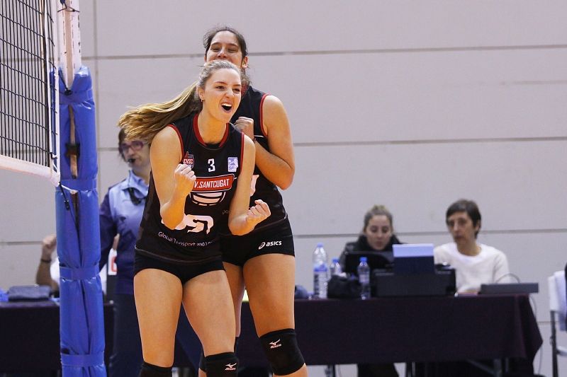 El DSV-CV Sant Cugat vol celebrar la classificació per a la Copa de la Princesa. FOTO: Lali Puig