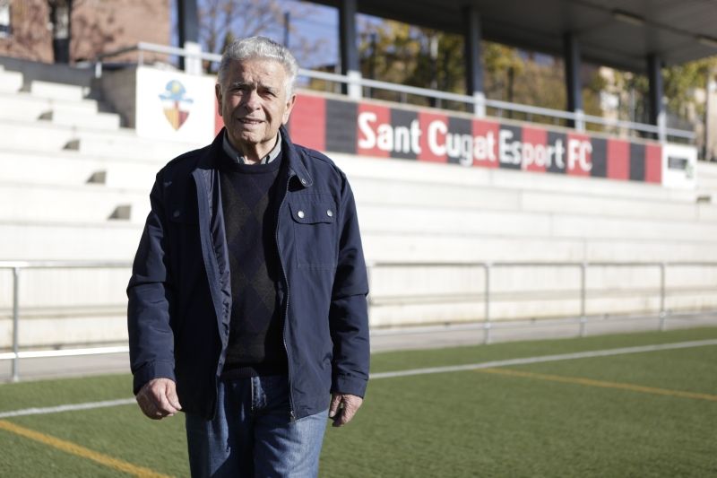  Josep Baiges Sallés,  a la ZEM Jaume Tubau, on juga el Sant Cugat Esport FC. FOTO: Artur Ribera