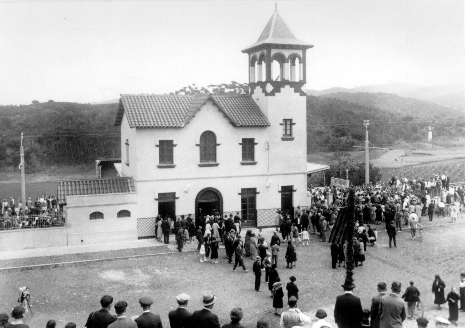 L'estació de Valldoreix (1933) FOTO: Arxiu