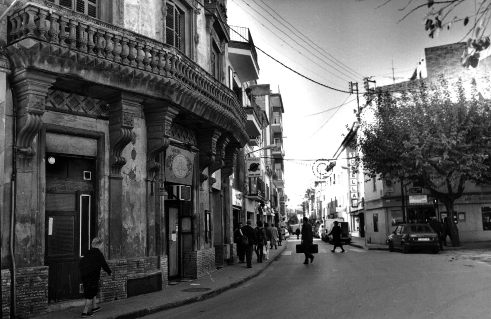 Carrer de Santiago Rusiñol (1990) FOTO: Arxiu