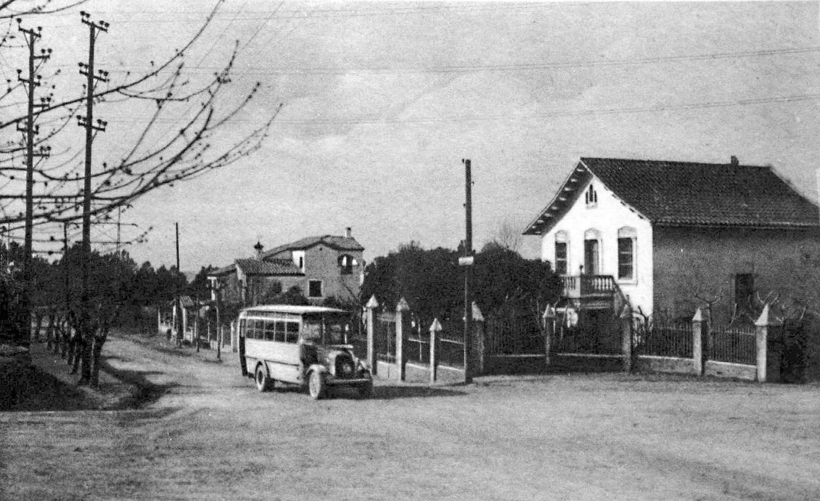 La plaça de Can Cadena de Valldoreix (1930) FOTO: Arxiu