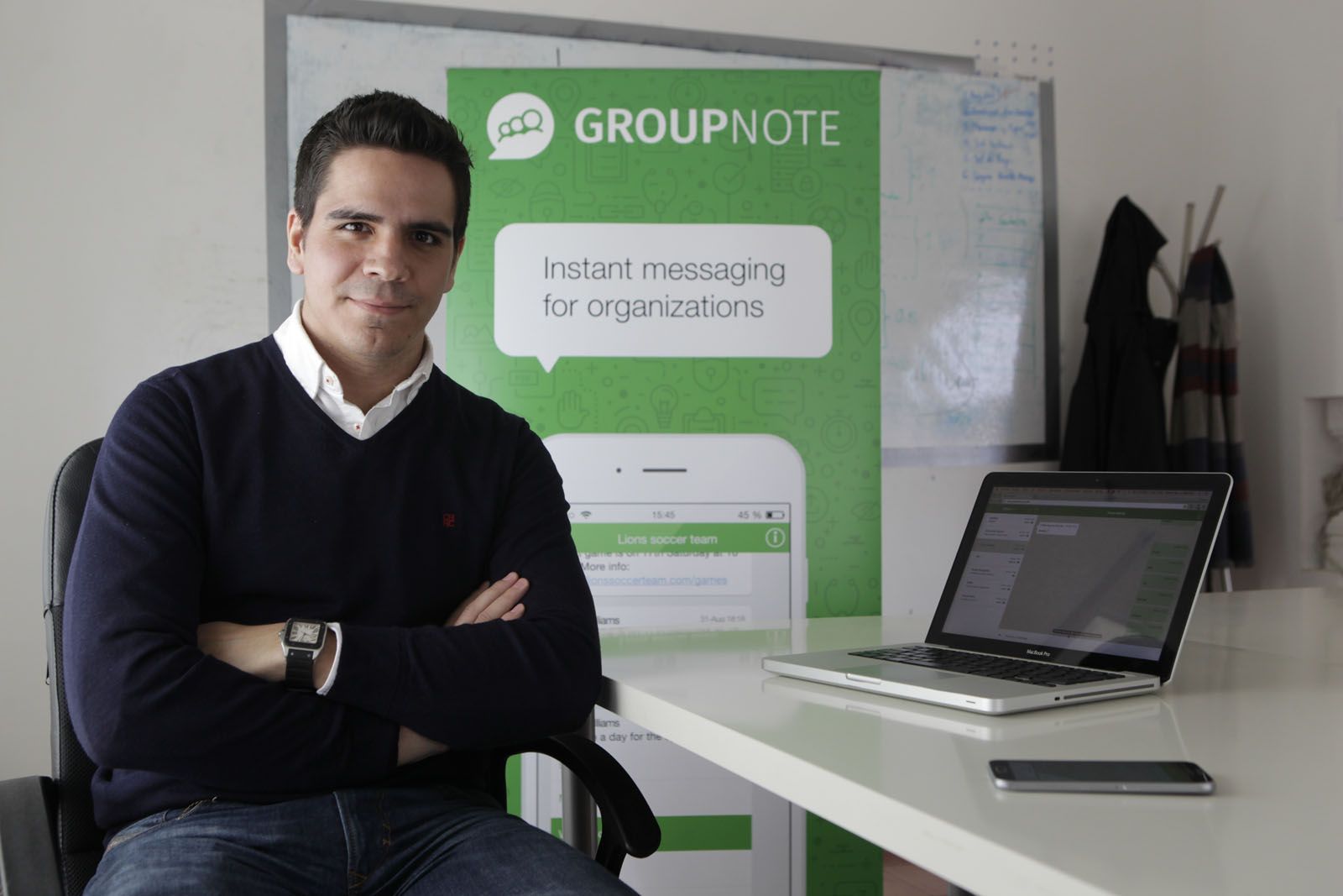 Carlos Aparicio és CEO i cofundador de Groupnote. FOTO: Artur Ribera