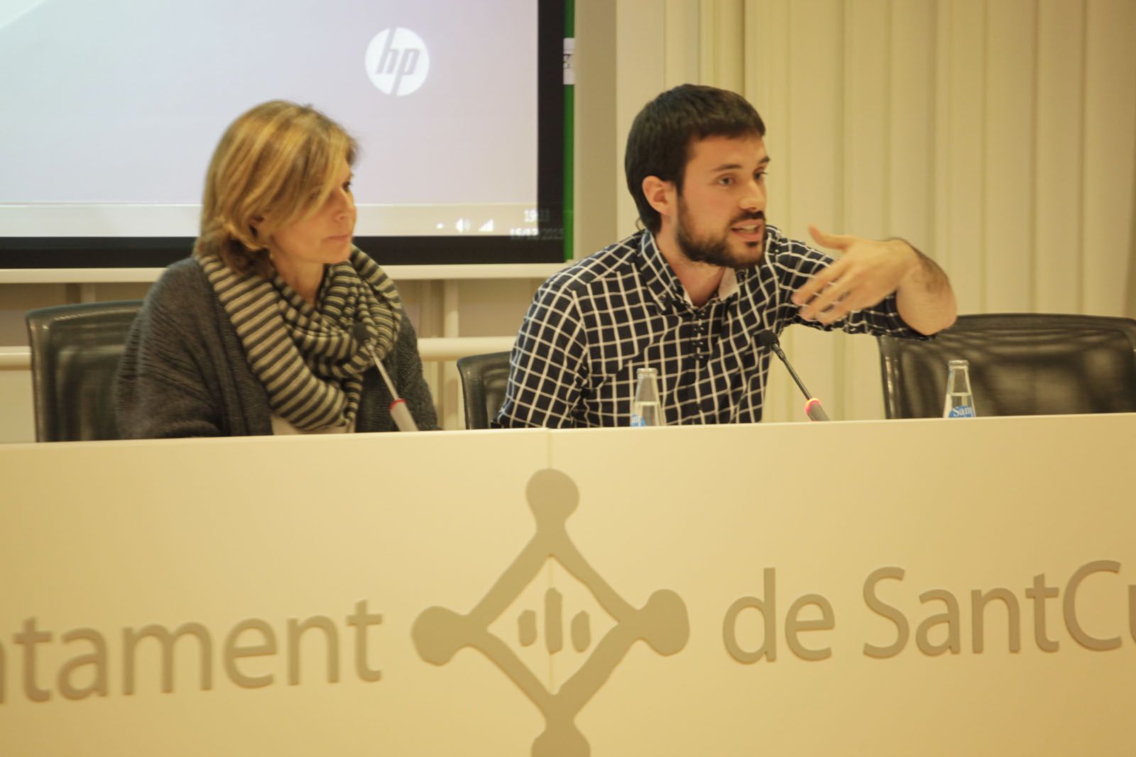 Fortuny i Picornell durant la constitució del Consell. FOTO: Artur Ribera