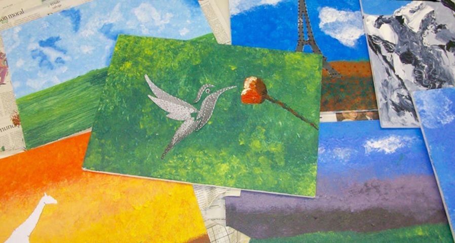 Una de les obres de 'Penjats d'un fil'. FOTO: Cedida