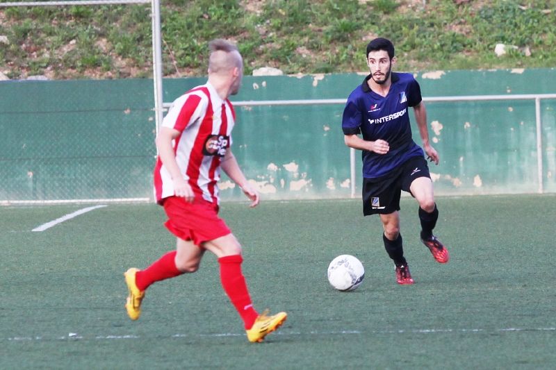 Pablo Alonso, en una acció del partit de la temporada passada. FOTO: Lali Puig