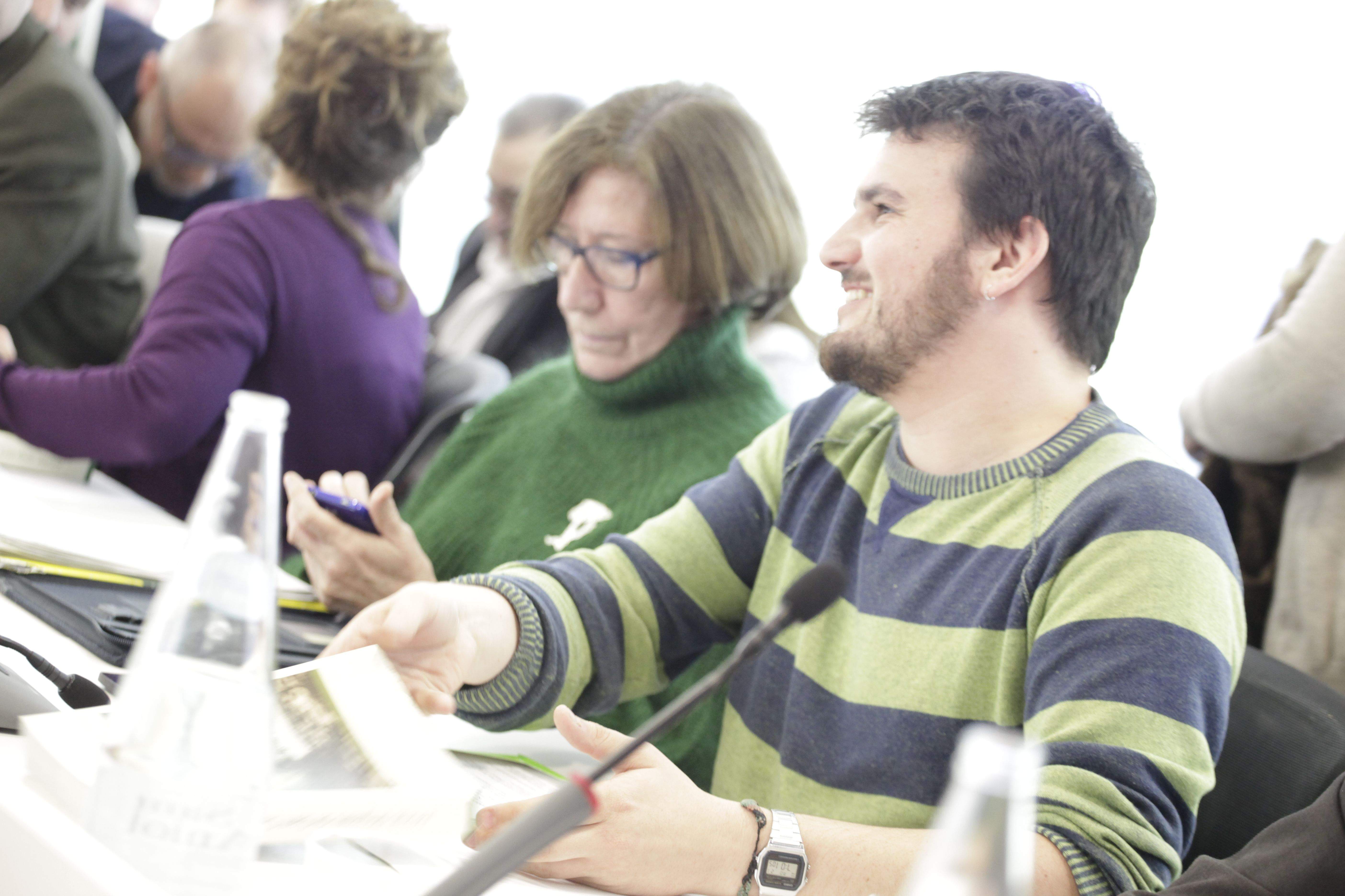 Els dos regidors d'ICV-EUiA a l'Ajuntament de Sant Cugat, Roser Casamitjana i Ramon Gutiérrez FOTO: Artur Ribera