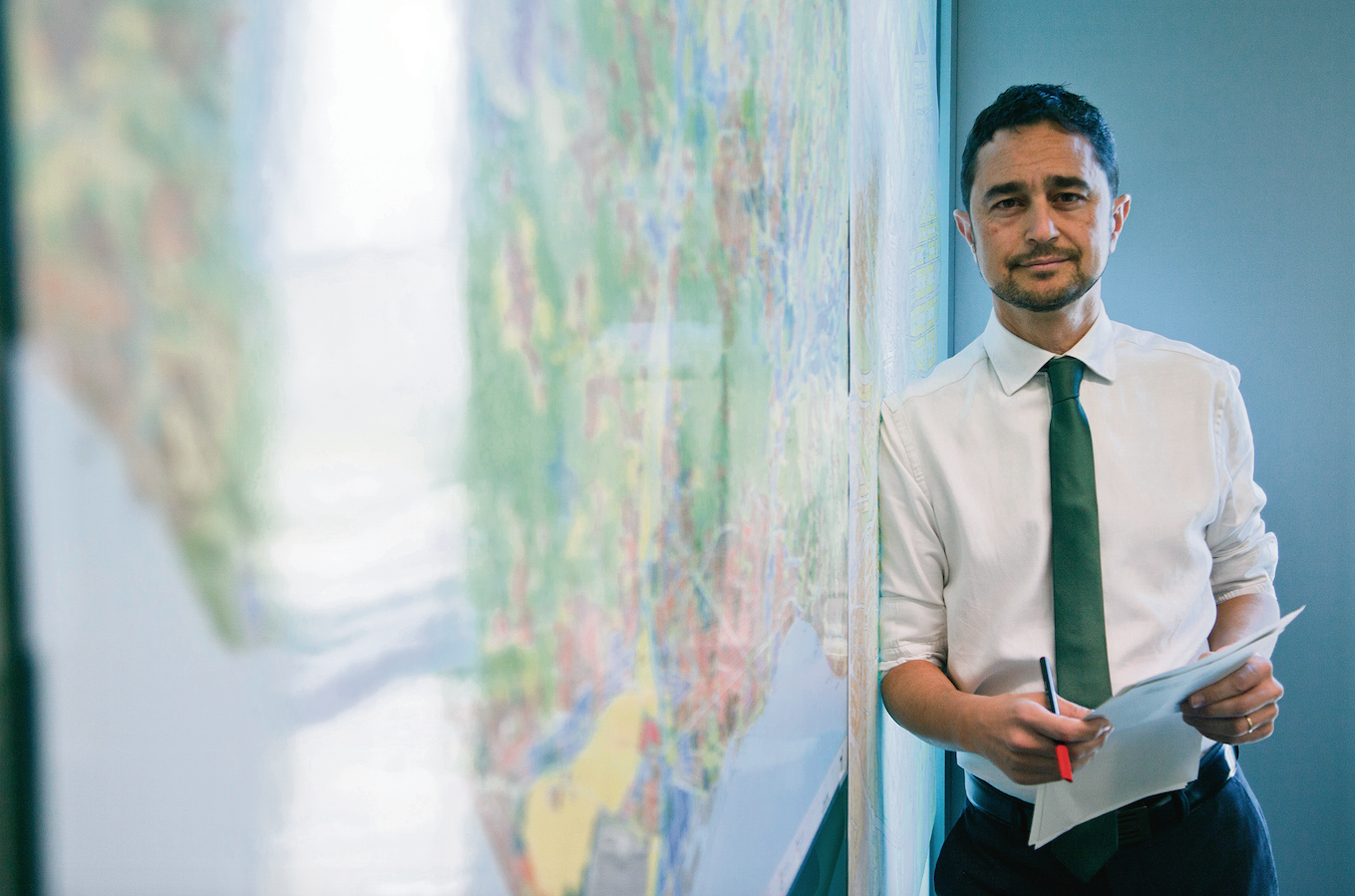 Calvet en el seu despatx de l'Ajuntament. FOTO: Lali Puig