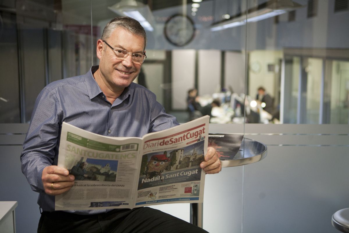 Ramon Grau, editor del TOT i Diari de Sant Cugat. FOTO: Artur Ribera 