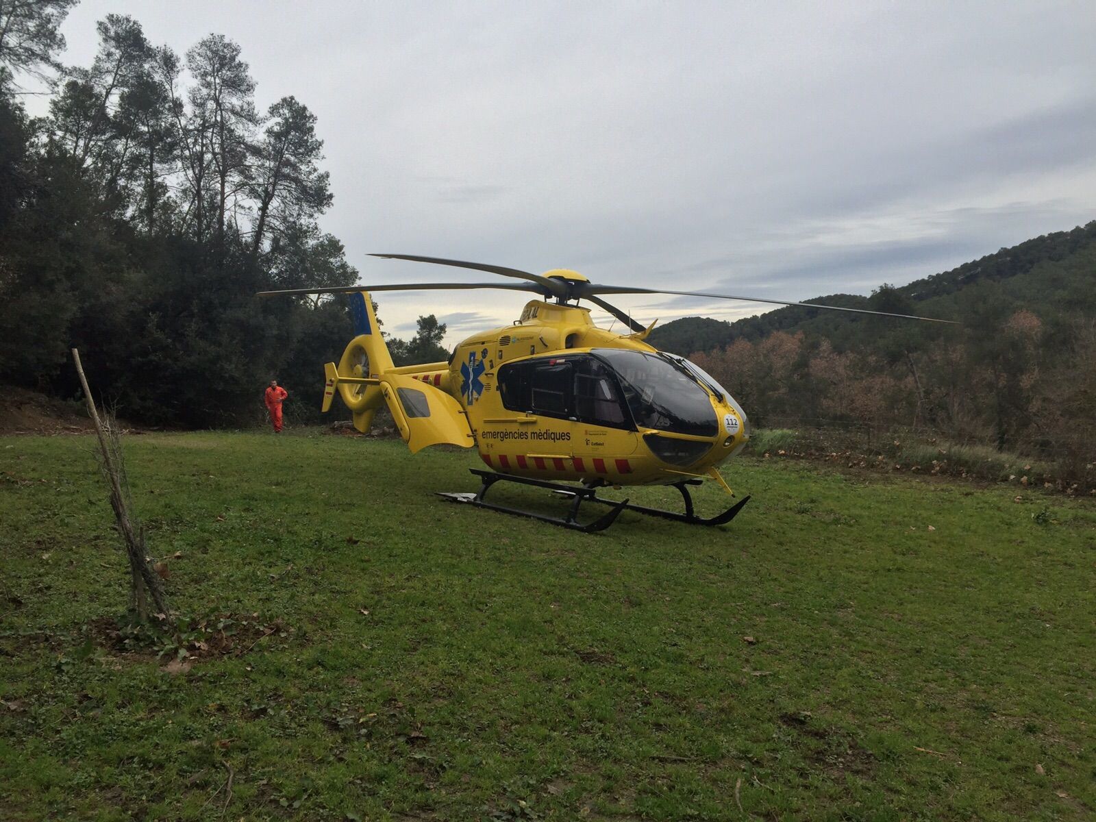 Moment de l'evacuació. FOTO: Cedida