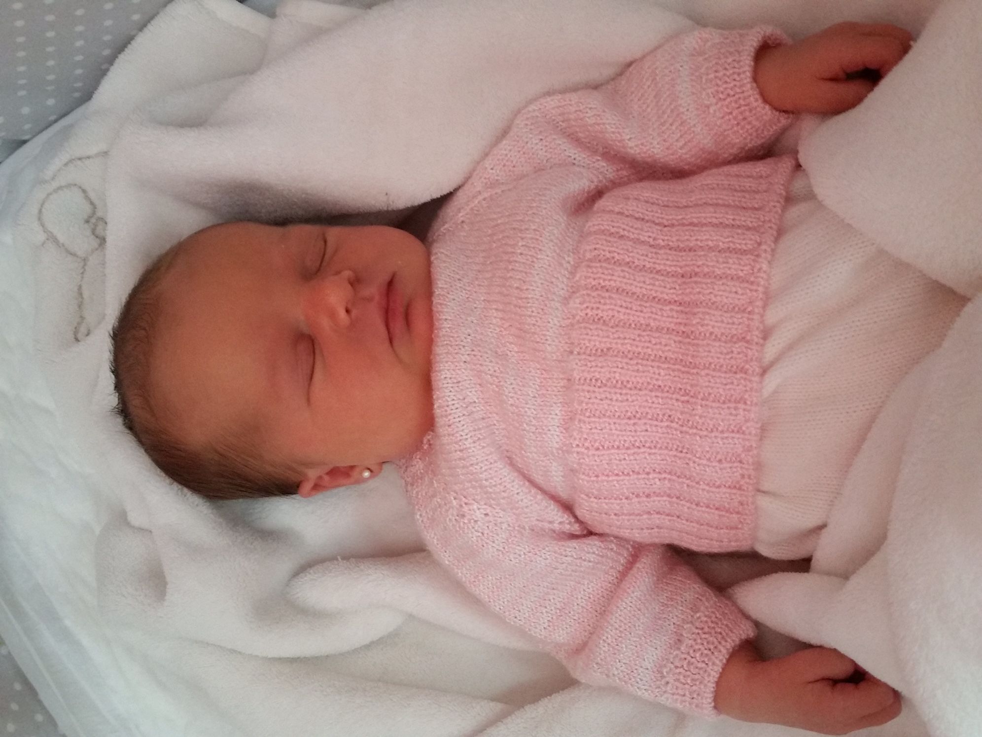 La nena ha nascut a l'HCG  Foto: Cedida