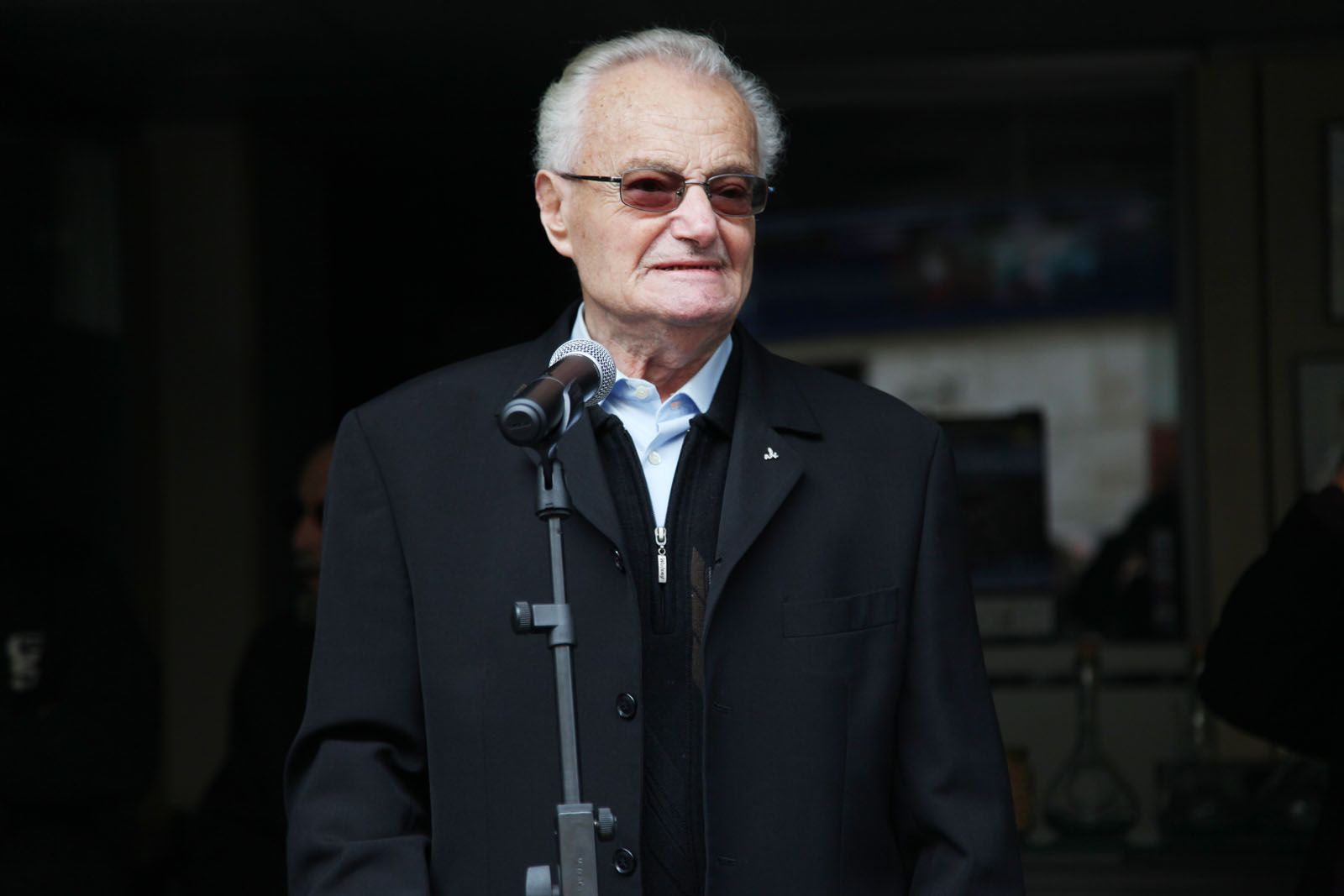 Tomàs Grau Garriga en un acte d'homenatge al seu germà, l'artista Josep Grau Garriga. FOTO: Lali Puig