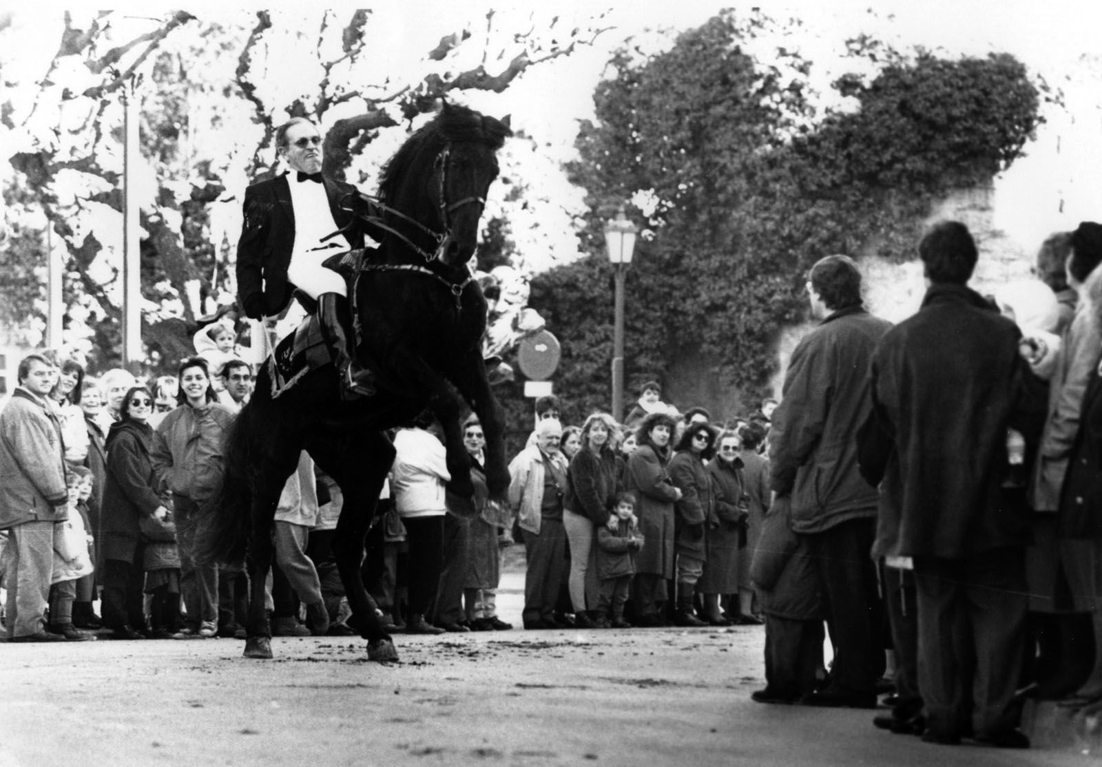 Pas per la Plaça d'Octavià a principis dels anys 90. FOTO: Mané Espinosa
