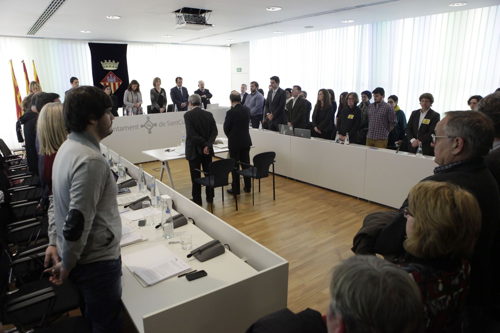 Minut de silènci en record a l'Alan. FOTO: Artur Ribera