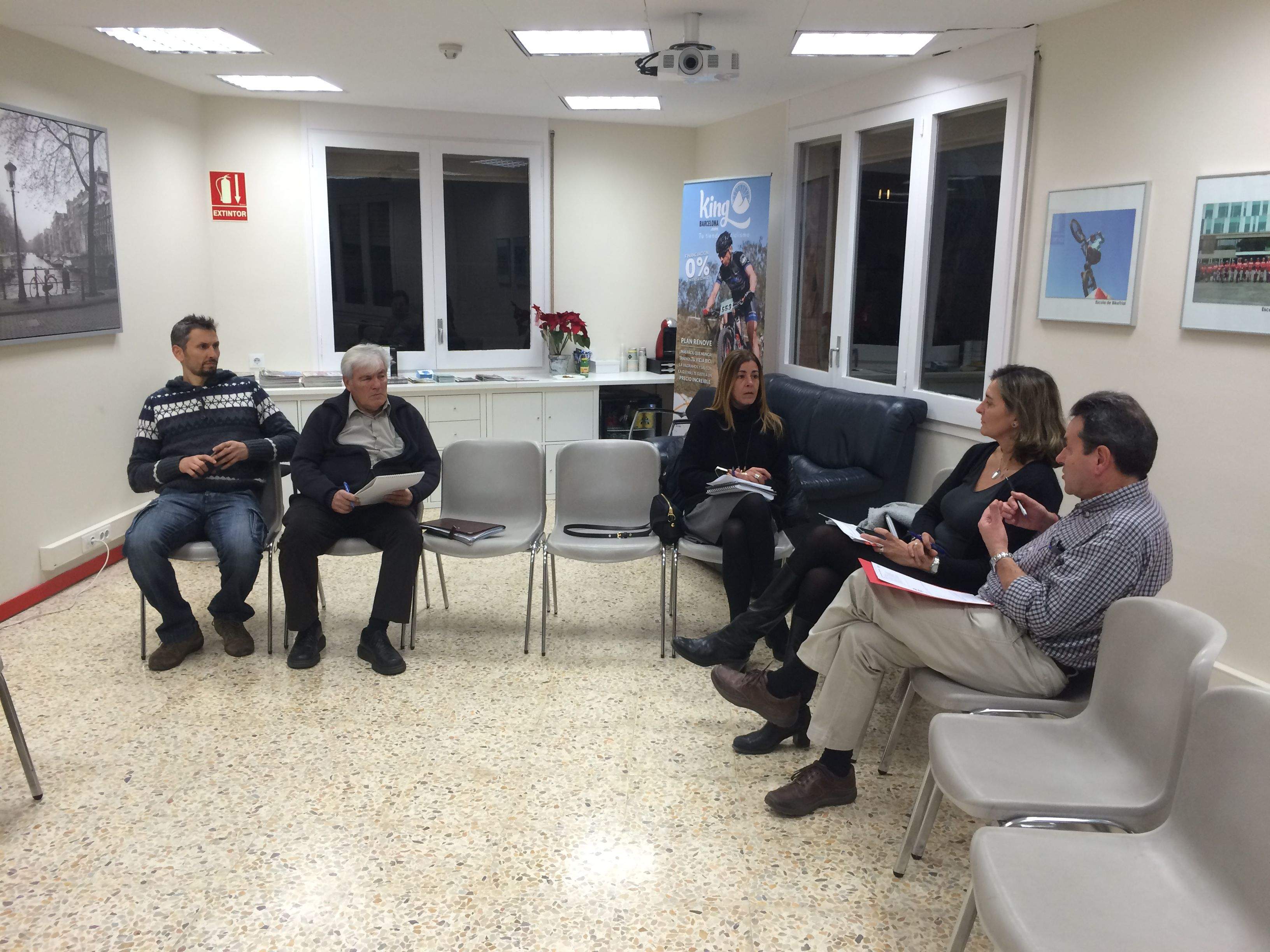 Salva Álvarez, Josep Maria Félez, Gemma Figueras, Mònica Mateu i Rafa Robledo. FOTO: À. L. P.