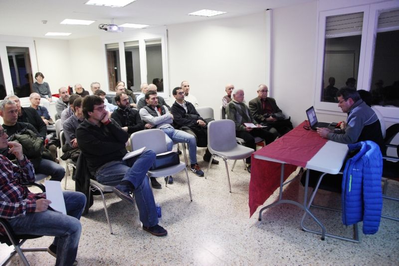 Imatge de l'assemblea de la Unió Ciclista Sant Cugat del gener del 2015. FOTO: Lali Puig