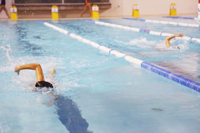 Imatge del Campionat de Natació Escolar del 2015. FOTO: Lali Puig