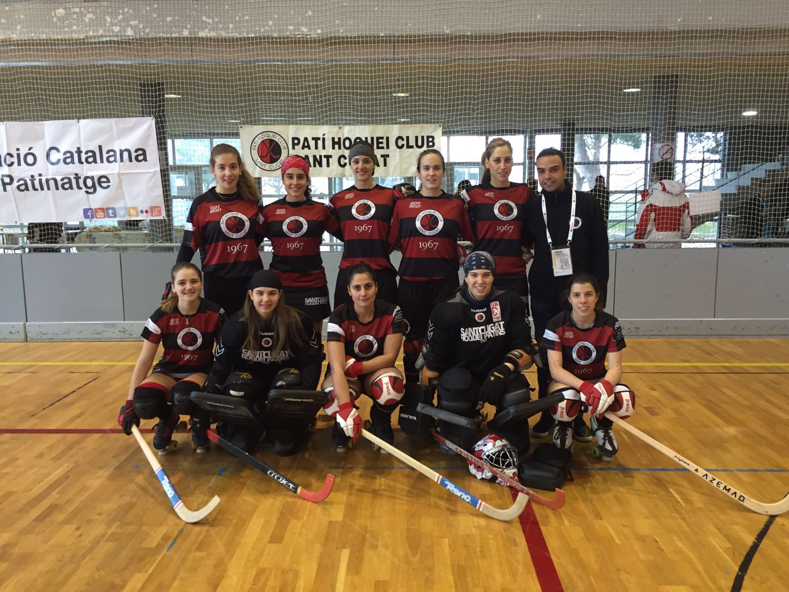 El primer equip femení, a la semifinal d'aquest dissabte. FOTO: August de los Santos