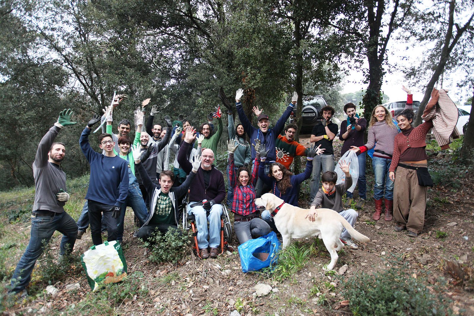 Els veïns que van participar en la Primera Emboscada al febrer FOTOS: Lali Puig