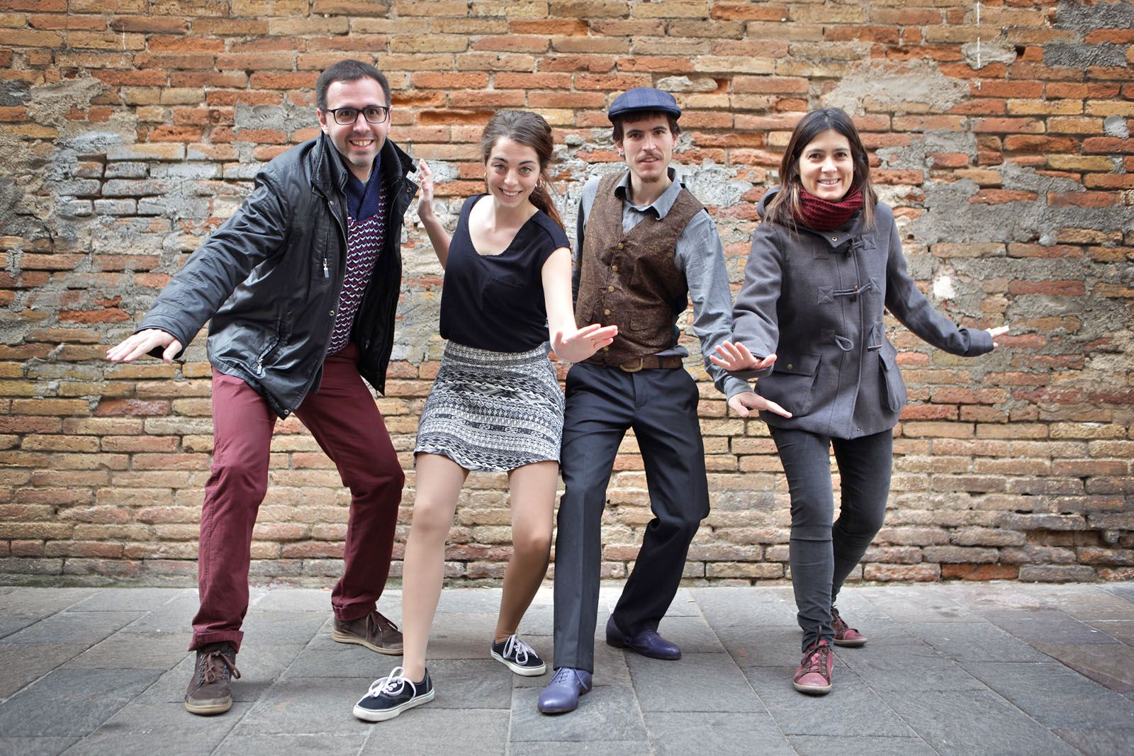 Lindy, el ball que està en auge. Pau, Laia, Arnau i Eva FOTO: Artur Ribera