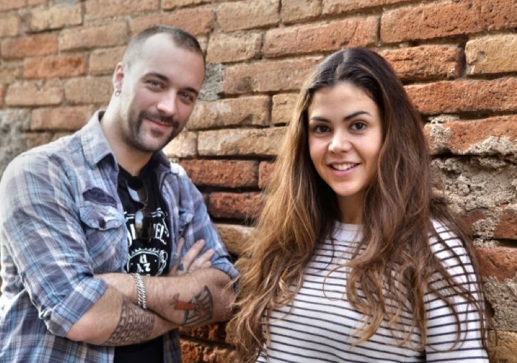  Frank Montasell i Marina BBface en una entrevista per al TOT FOTO: Artur Ribera 