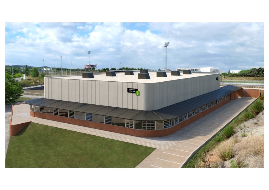 Imatge del que ha de ser el nou pavelló 3 de la ZEM La Guinardera FONT: Ajuntament de Sant Cugat