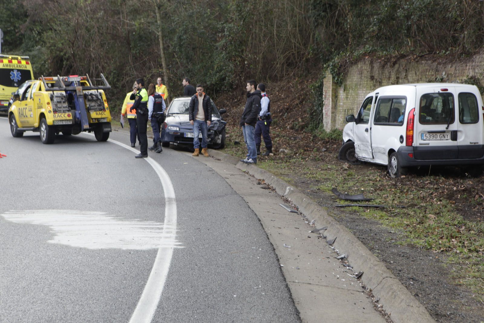 Imatge de l'accident. FOTO: Artur Ribera 