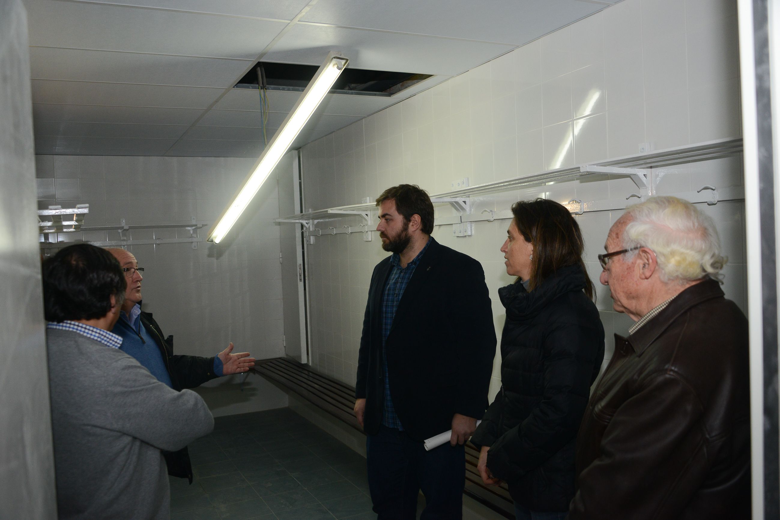 Visita d'obres a l'IES Angeleta Ferrer. FOTO: Localpres