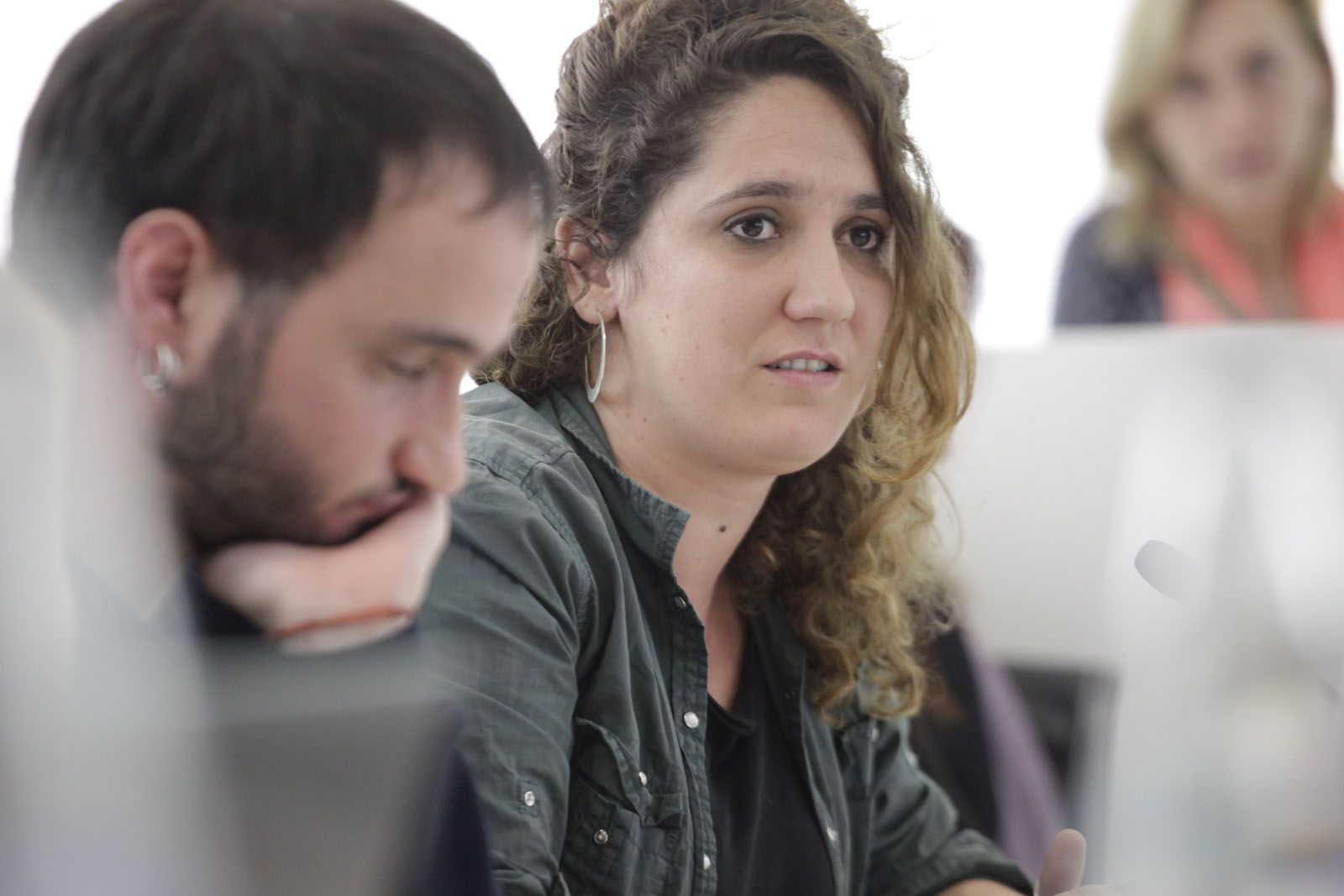 Gibert (CIUP-PC)  ha dit que la moció criminalitza un col·lectiu. FOTO: Artur Ribera 