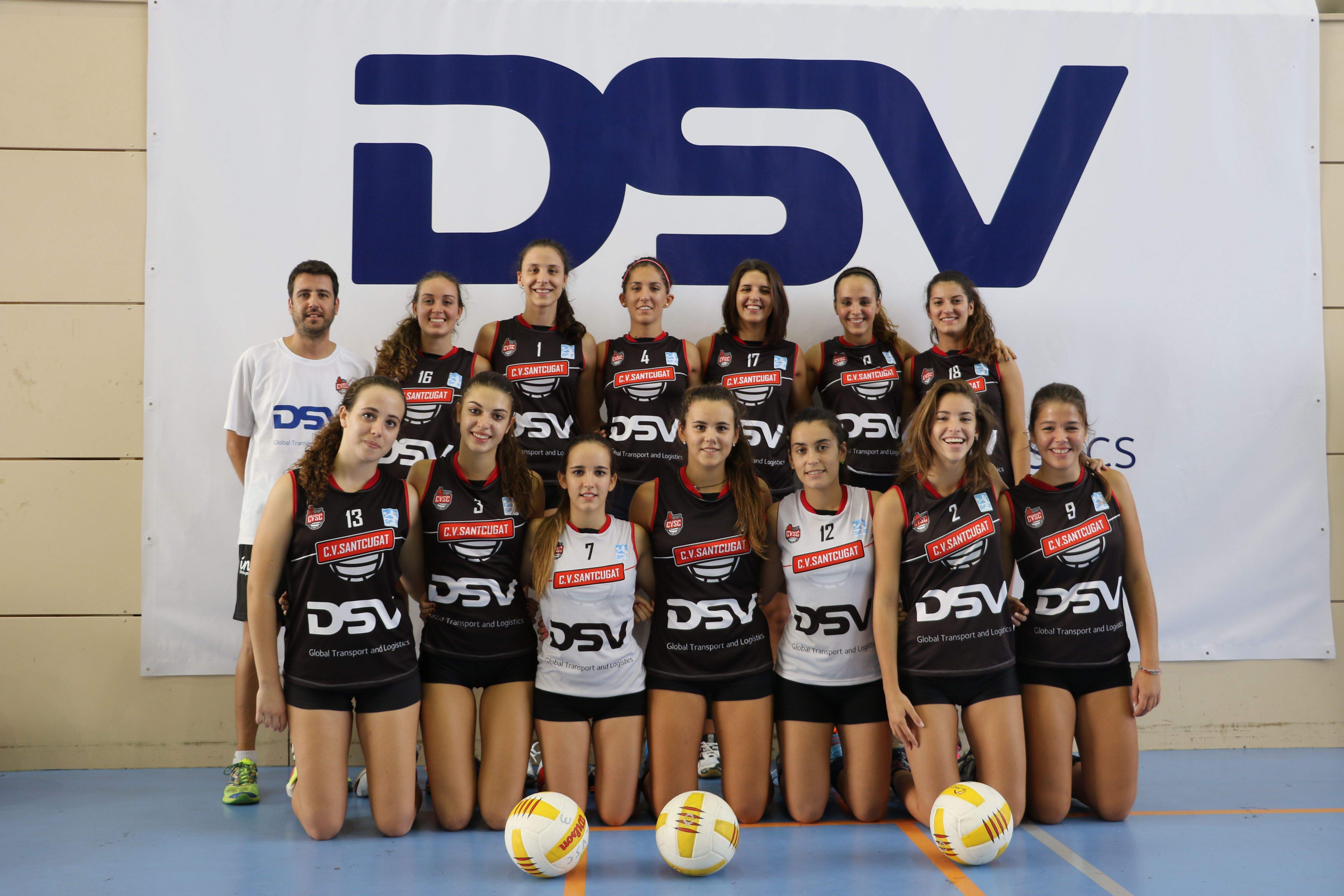 L'equip juvenil A del DSV Club Voleibol Sant Cugat FOTO: DSV CV Sant Cugat