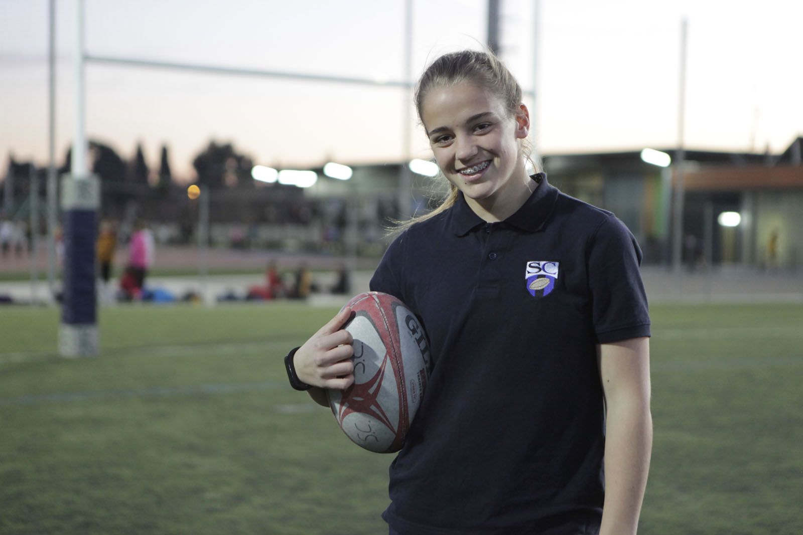 Amàlia Argudo és jugadora de l'equip sub-16 del Club de Rugby Sant Cugat FOTO: Artur Ribera
