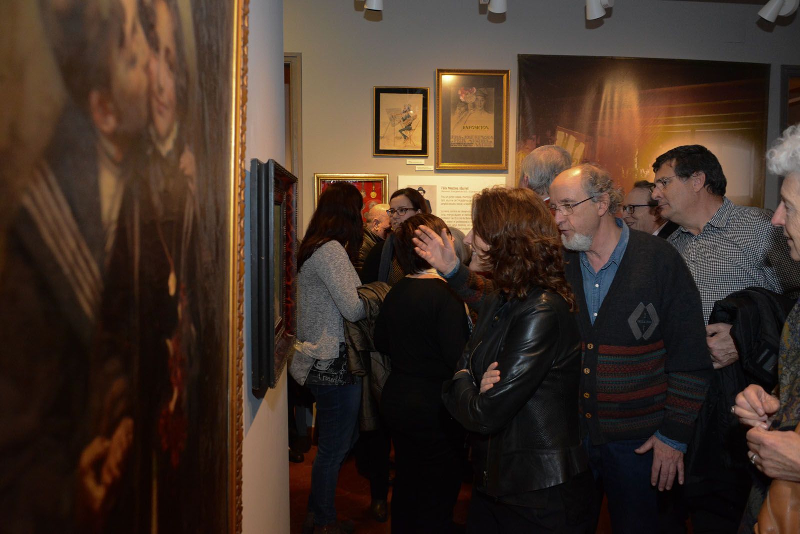 Moment de la inauguració de la mostra FOTO: Localpres