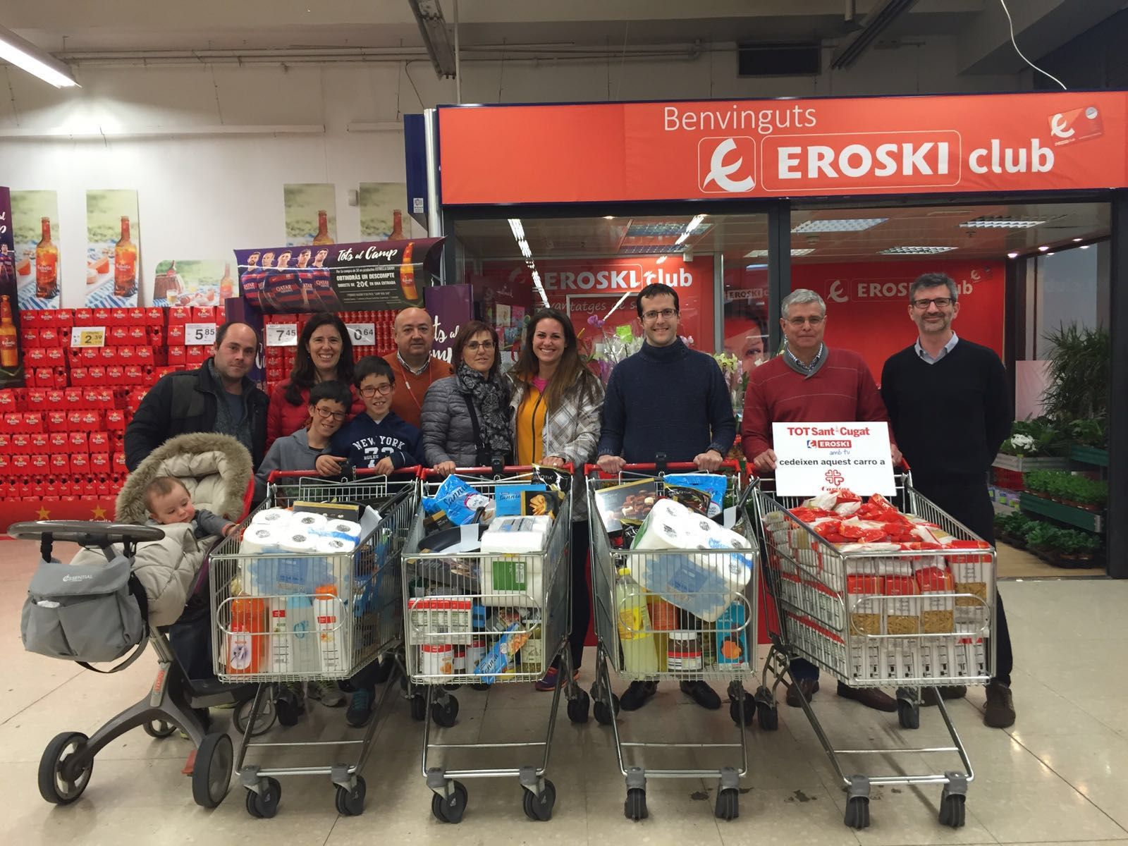 Moment de l'entrega dels carros del mes de febrer FOTO: Arxiu
