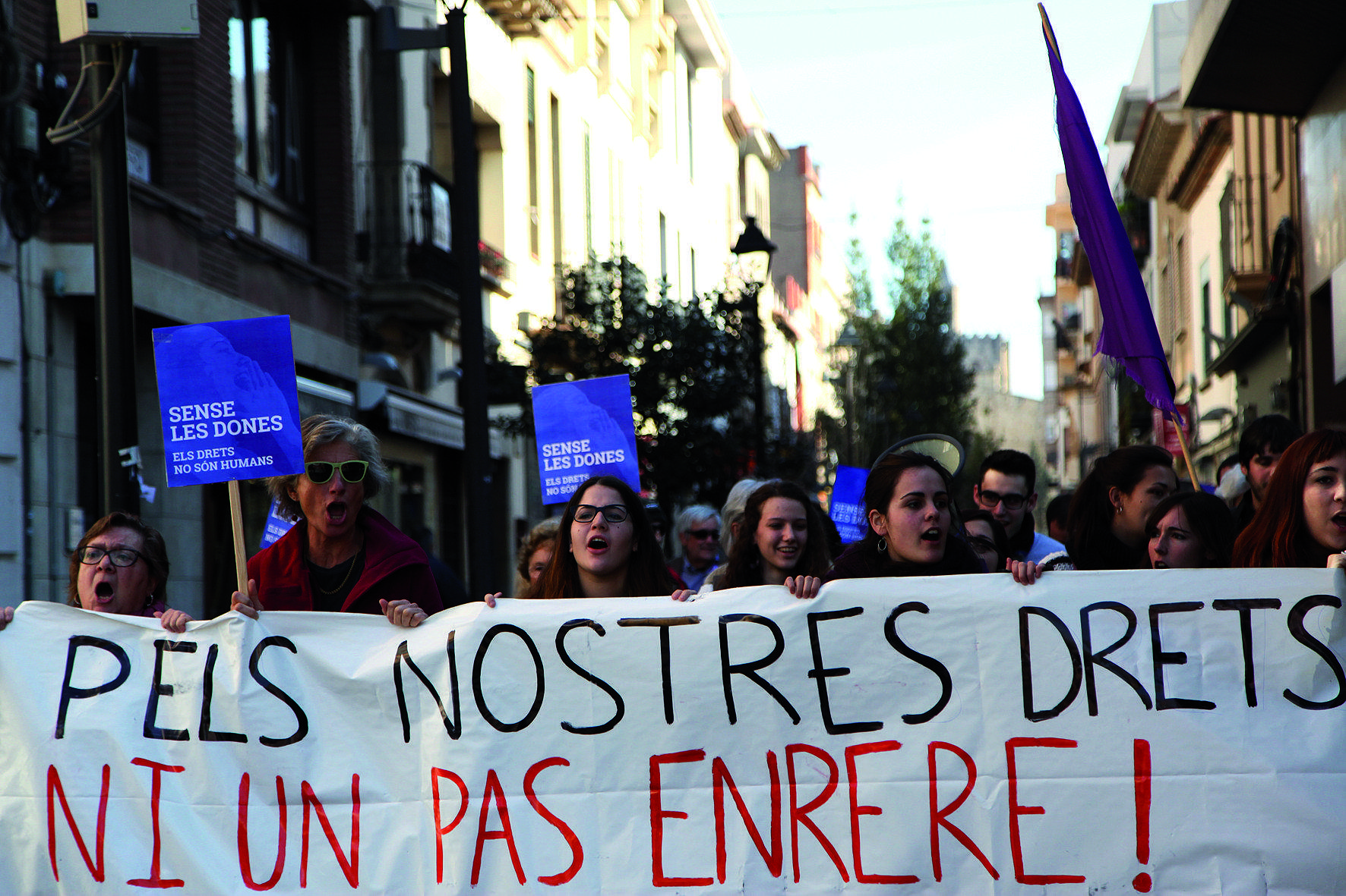 Les manifestacions a favor de la ingualtat laboral el dia 8 de març són típiques FOTO: L. Puig