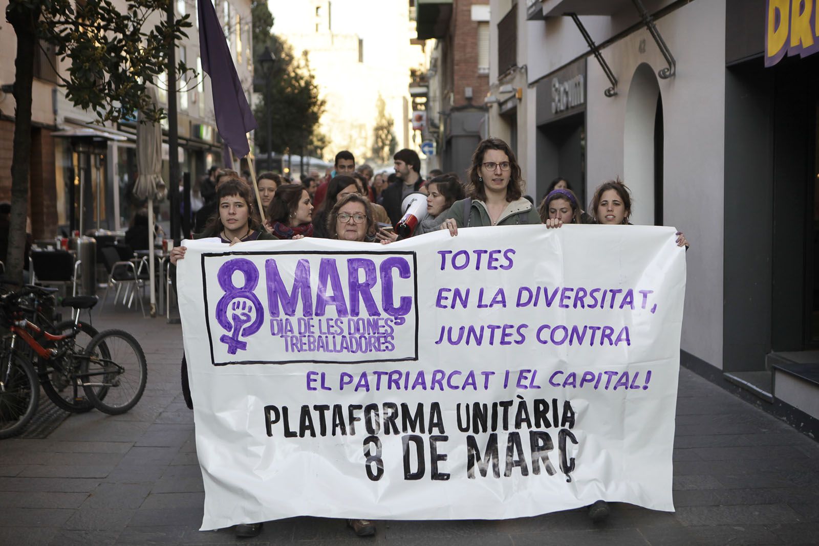 Sant Cugat feminista el 8 de març de 2016 FOTO: Artur Ribera