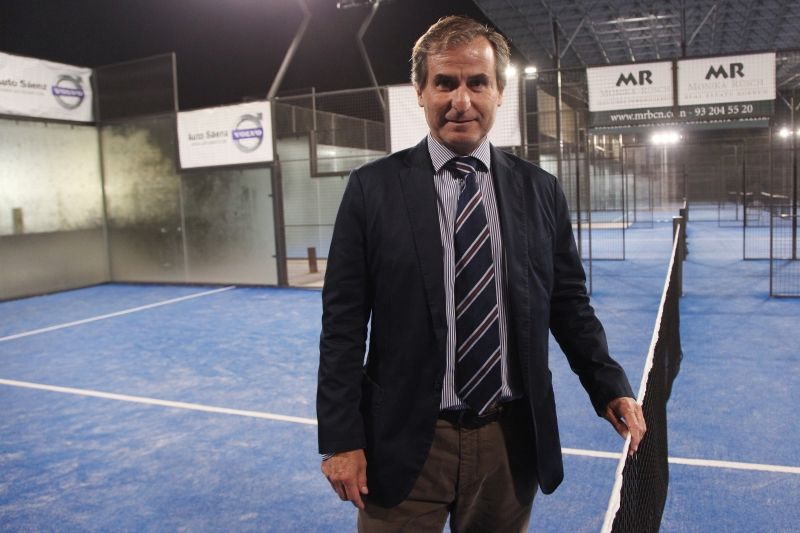 Pere Hernández, a l'Augusta Padel FOTO: Lali Puig