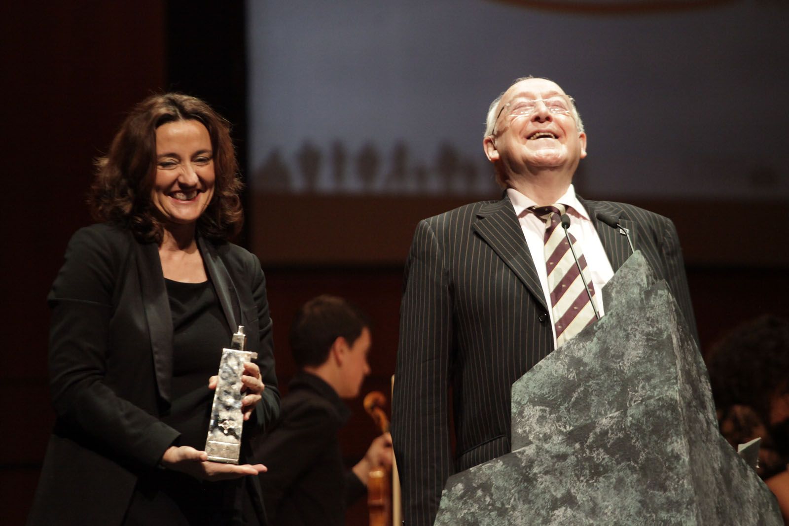 Jaume Pla reconegut per la seva trajectòria FOTO: Artur Ribera