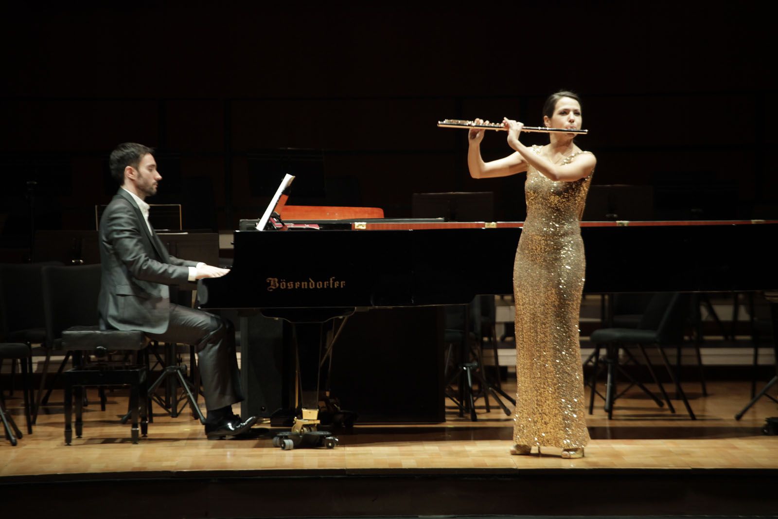 Actuació d'Elisabet Franch i Josep Buforn FOTO: Artur Ribera