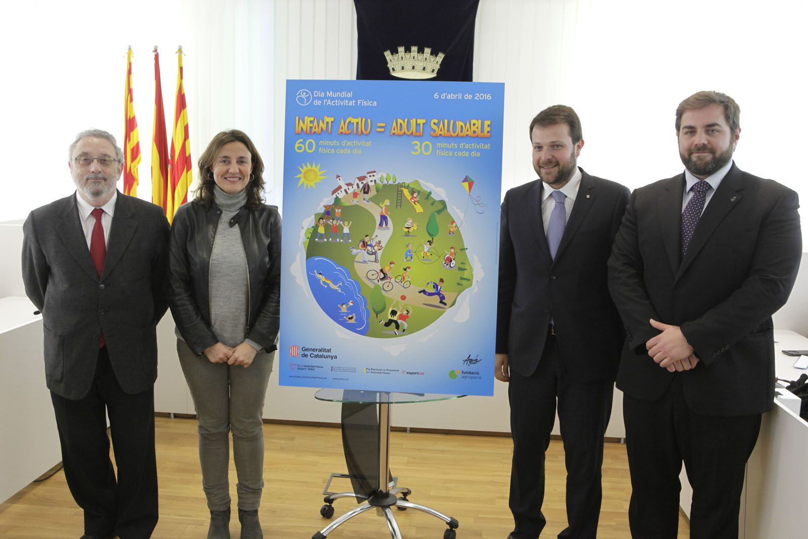  Dr Joan Guix, Mercè Conesa, Gerard Figueras i Eloi Rovira FOTO: Artur Ribera
