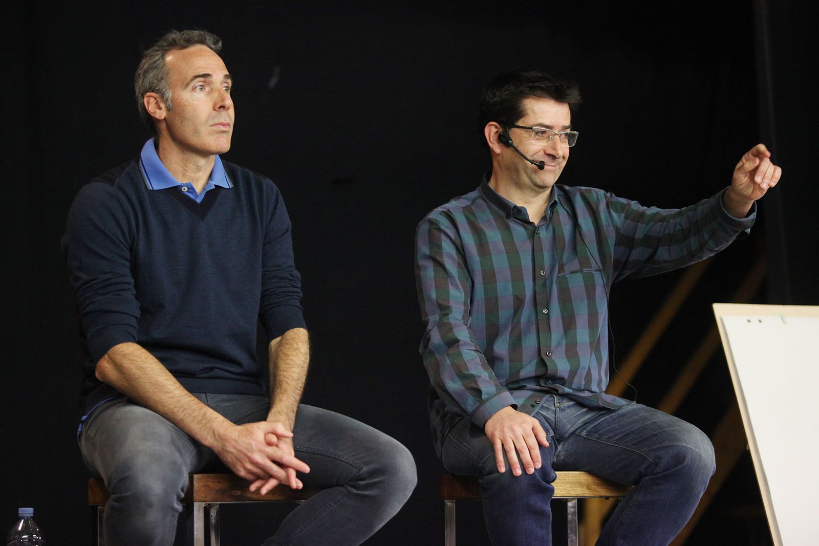 Àlex Corretja i Pep Marí, a l'acte del 50è aniversari del Club Tennis Natació FOTO: Lali Puig