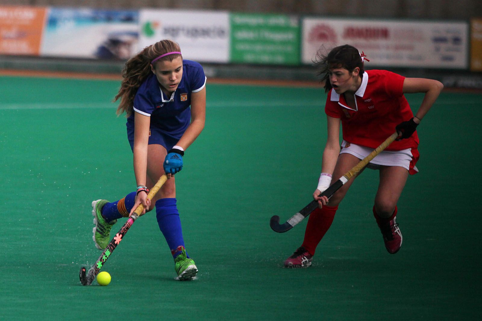 Final femenina del Campionat d'Espanya Cadet Masculí i Femení de Seleccions Territorials d'hoquei sobre herba al Junior FC. FOTOS: Lali Puig