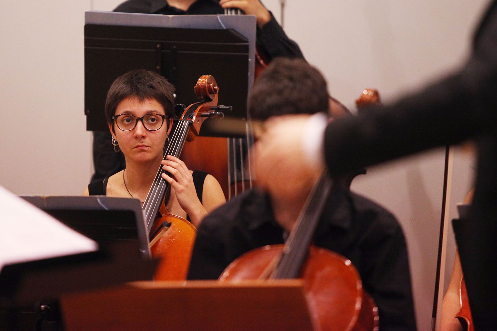  Concert solidari de la Jove Orquestra de Sant Cugat (JOSC) a Escola Municipal de Música i Conservatori Victòria dels Àngels. FOTOS: Lali Puig