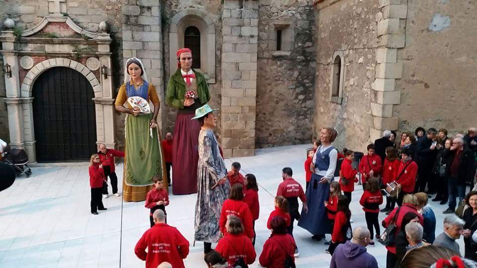 Els Gegants de Sant Cugat participen del viatge  FOTO: Cedida