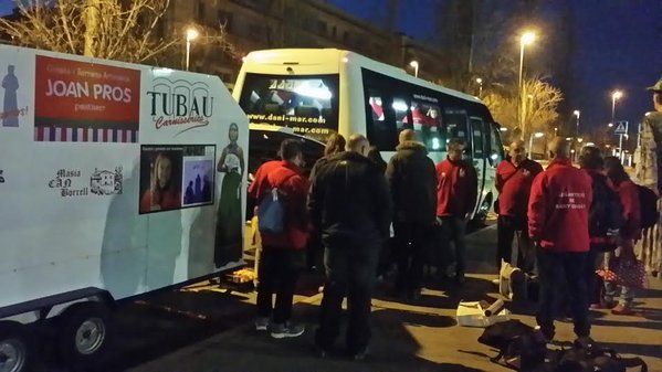 Els Geganters van ser els primers de marxar el dia 25 de març  @gegantsstcugat