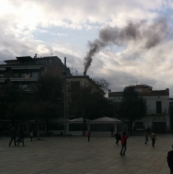 Una dotació de Bombers ha anat al lloc FOTO: Cedida 