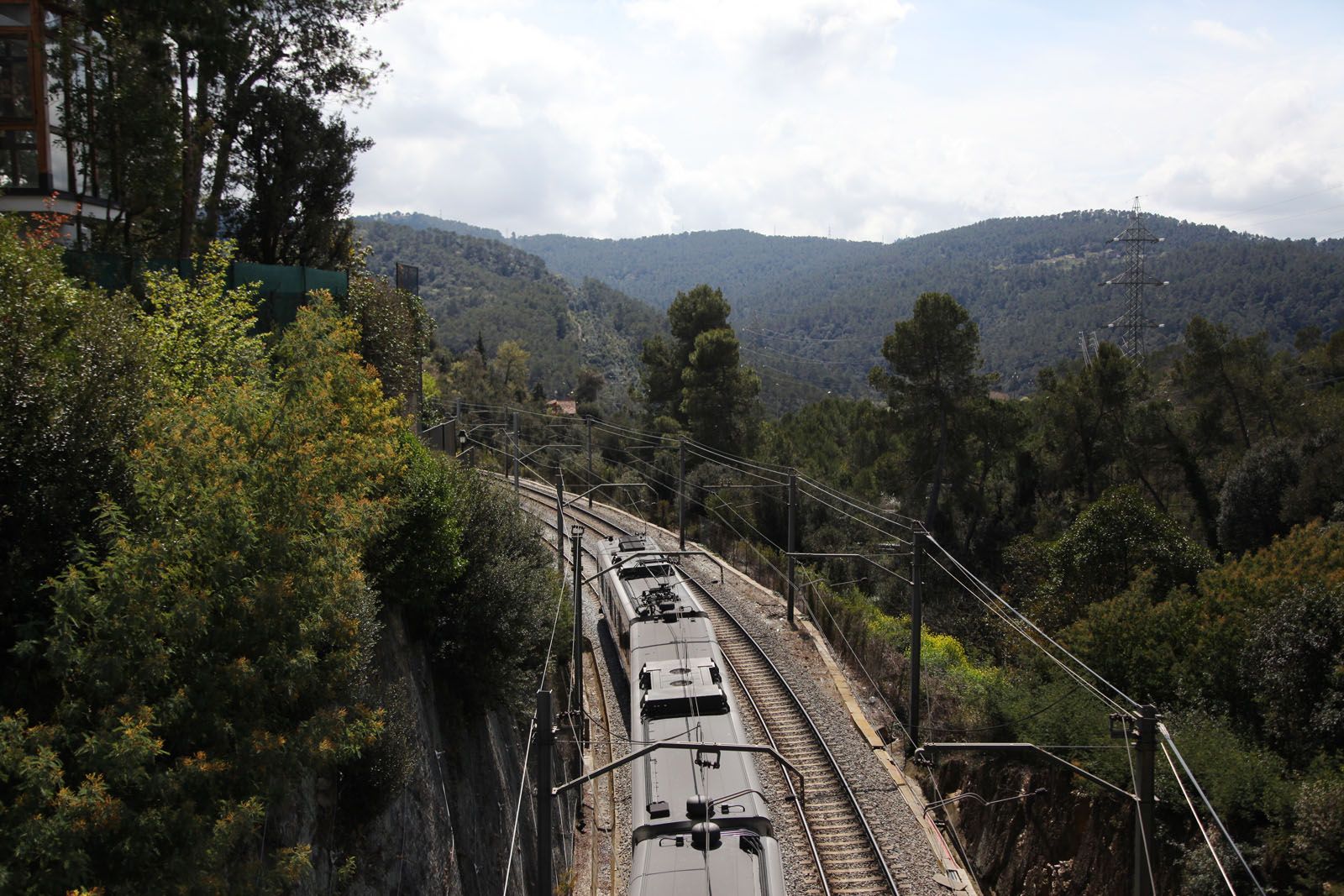 Quan el tren passa per la Floresta    FOTO: Lali Puig