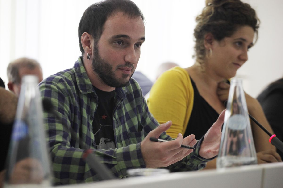Ignasi Bea i Núria Gibert, al Ple municipal FOTO: Artur Ribera