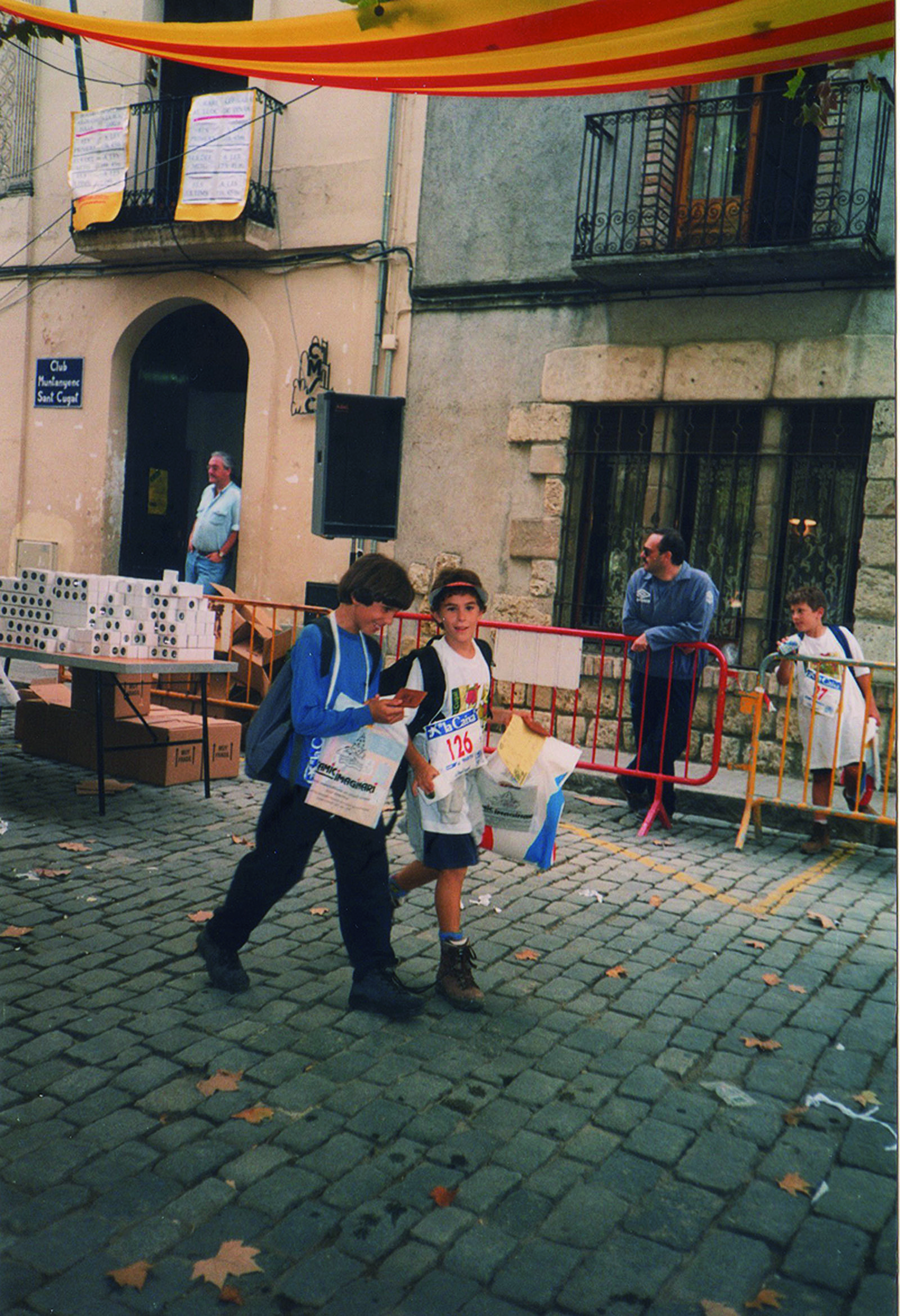 Marcus Gibert i Joan Simeon en la Marxa l'any 1995 Foto: Cedida