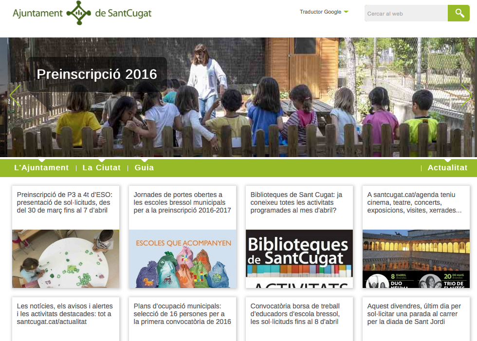 La web de l'Ajuntament va costar 60.000€ el 2013 FOTO: Redacció