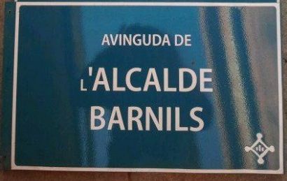 Arra reivindicava el canvi de nom retirant la placa de l'avinguda  FOTO: Cedida