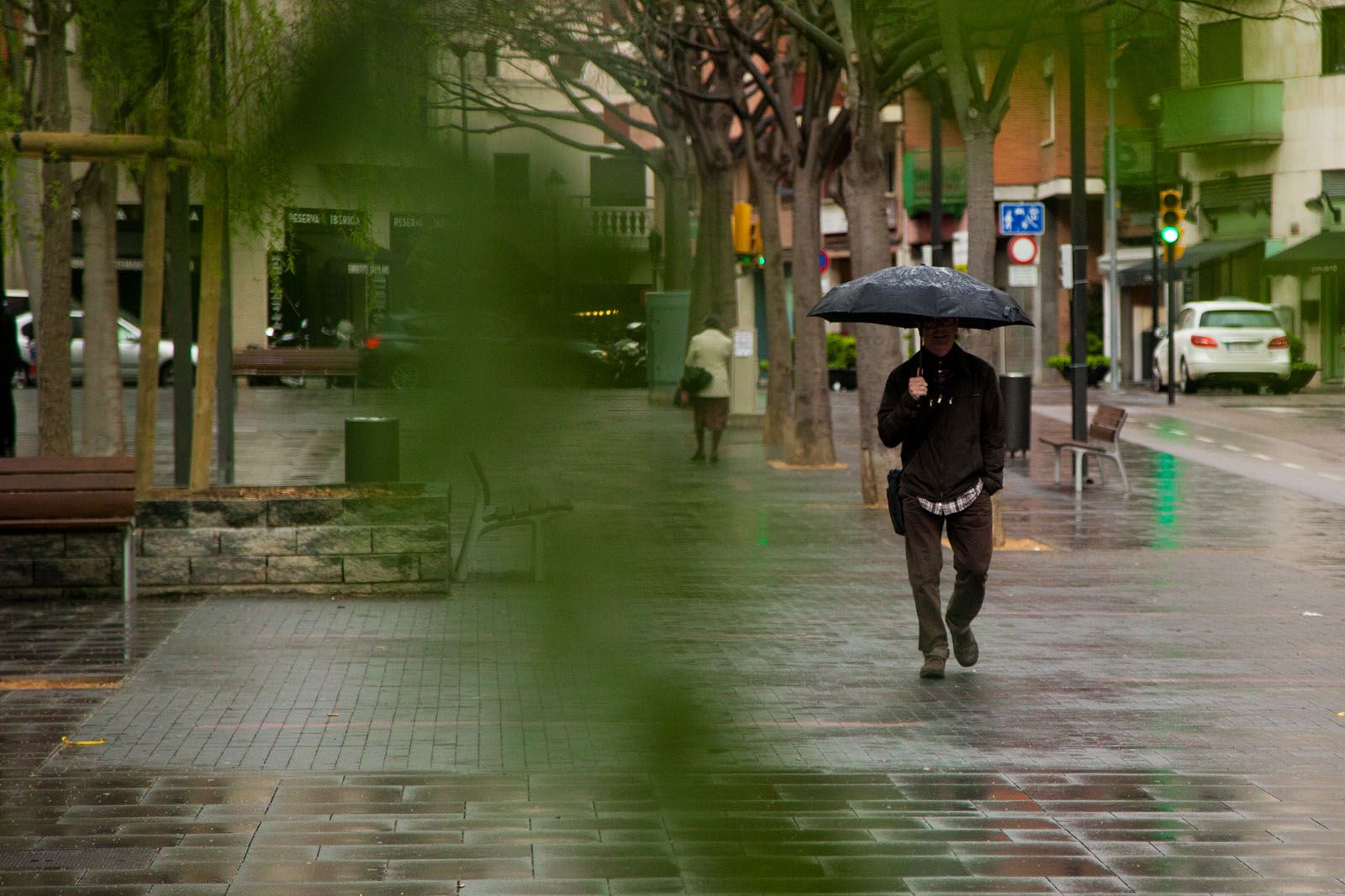 La pluja està condicionant la Festa de Tardor a Sant Cugat   FOTO: Lali Puig